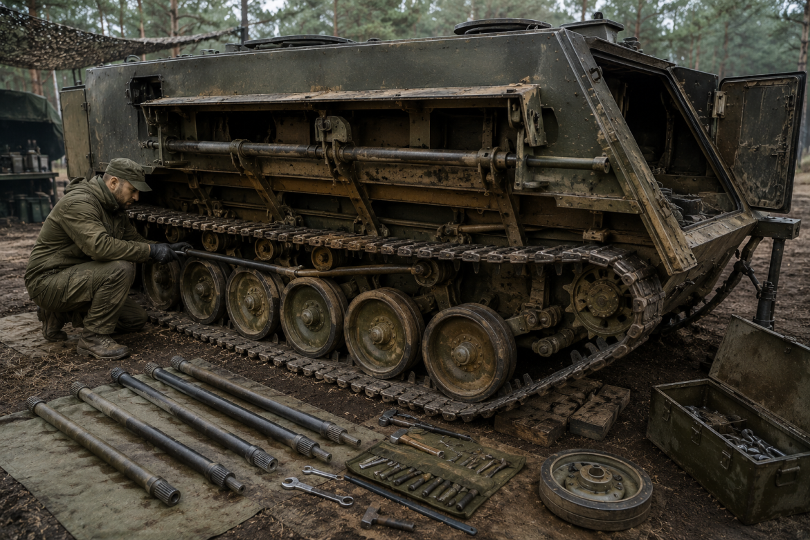 Система підвіски M113: торсіонні вали, їх ресурс і заміна в польових умовах